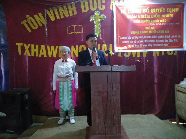 Lễ Bổ nhiệm Quản nhiệm cho các điểm nhóm Khuổi Mèo, Lủng Vài, Nà Bẻ