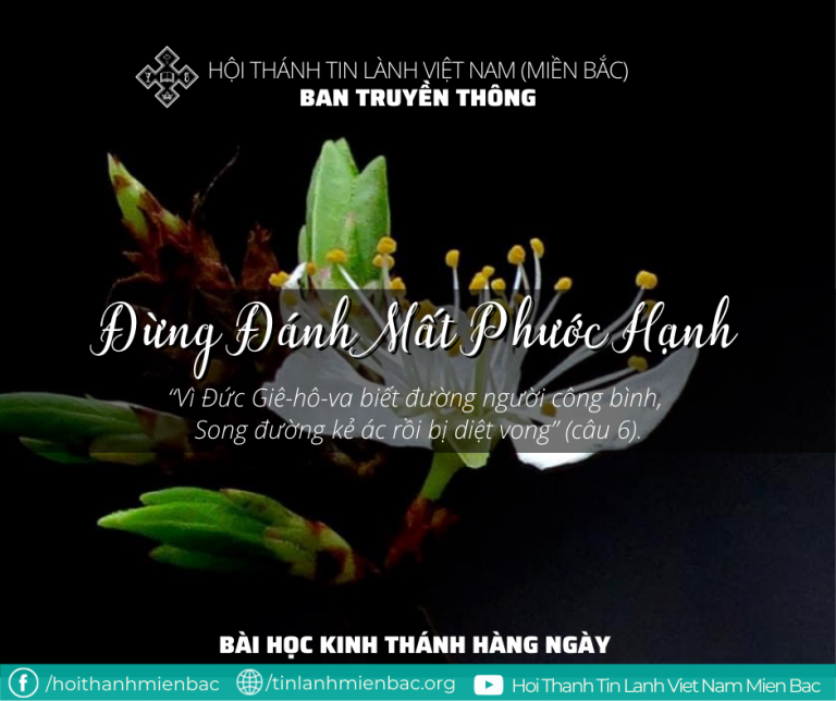 Ngày 3/2/2022: ĐỪNG ĐÁNH MẤT PHƯỚC HẠNH