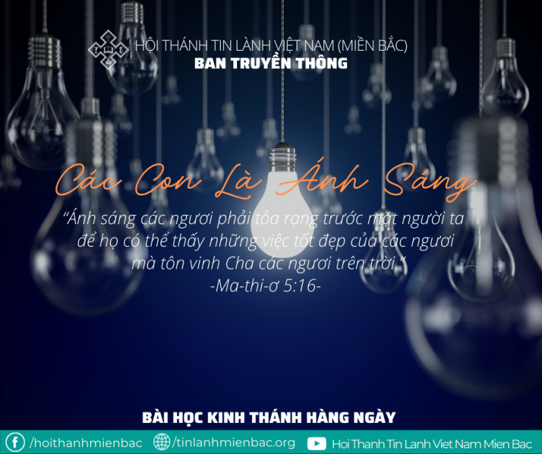Ngày 21/2: CÁC CON LÀ ÁNH SÁNG