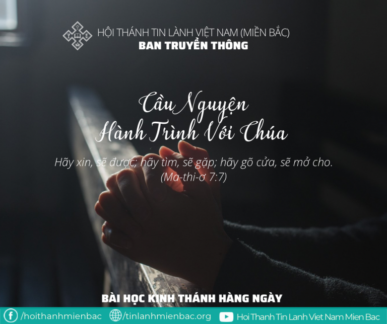 Ngày 5/2/2022: CẦU NGUYỆN – HÀNH TRÌNH VỚI CHÚA