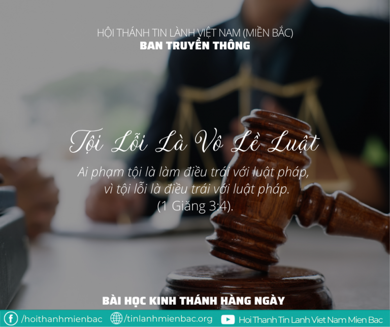 Ngày 12/2:  TỘI LỖI LÀ VÔ LỀ LUẬT
