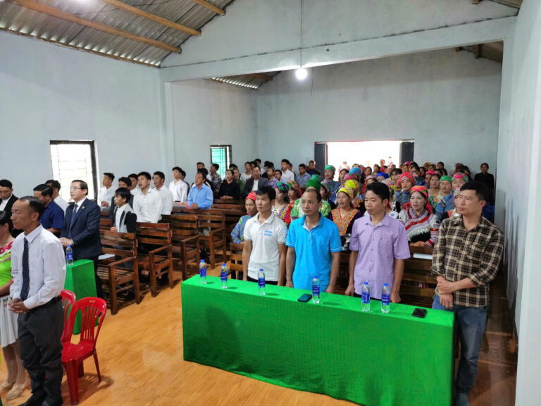 LỄ BỔ NHIỆM TẠI ĐIỂM NHÓM NẤM CHANH VÀ CÁO PHÌN, HÀ GIANG